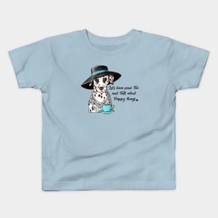 Dalmatian Lets have some Tea Kids T-Shirt